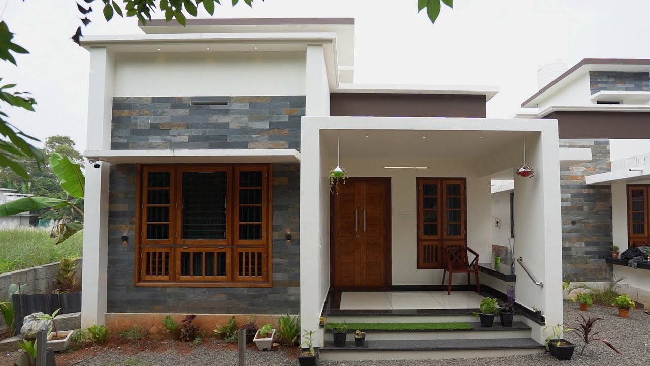 Graceful low cost single floor house built for 14 lakh | Single ...