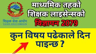 Teacher License form 2079 | Teachers License Vacancy 2079 | SiyaTharu