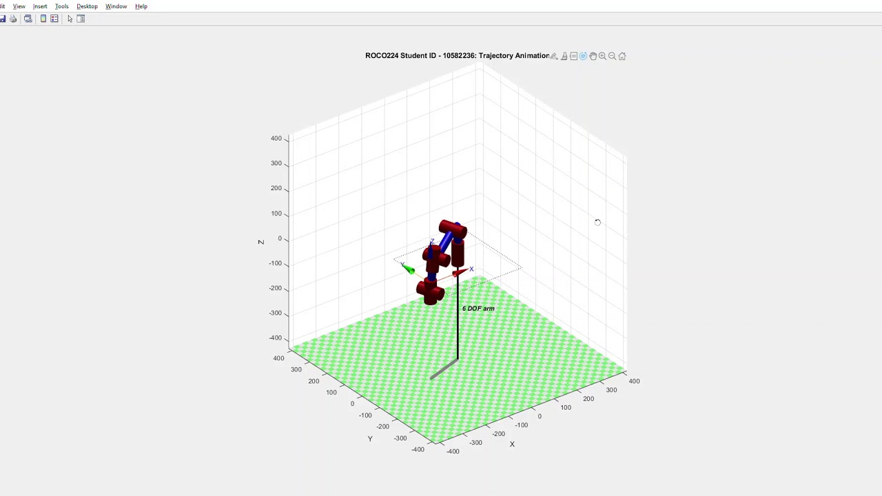 ROCO224 Robot Arm Trajectory Tracking