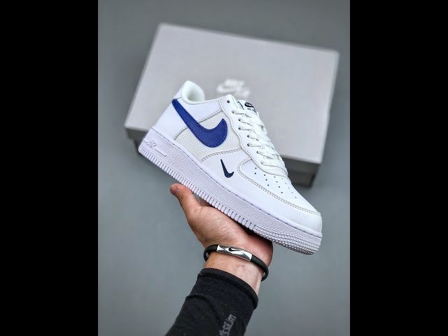 An On-Feet Look At The Nike Air Force 1 Low Mini Swoosh Deep Royal