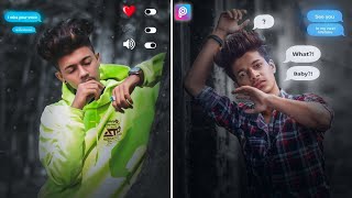 I Miss You Photo Editing PicsArt |  Instagram Trending Photo Editing Tutorial | Shipan Edits screenshot 1