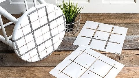 How to stencil plaid on anything you wish!