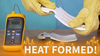 THERMOFORMING 300° CORIAN (how to make salad servers)