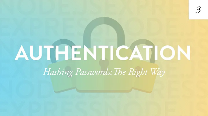Hashing Passwords | Node Authentication Tutorial – Part 3