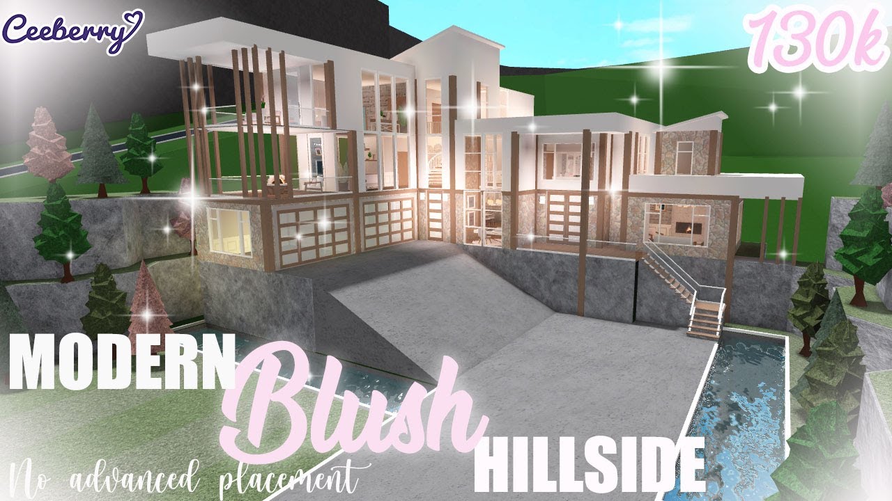 Featured image of post Bloxburg Blush Modern Hillside Mansion 130K No Advanced Placement