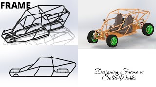 Buggy Frame Design in SolidWorks || Frame body design || Pubg buggy