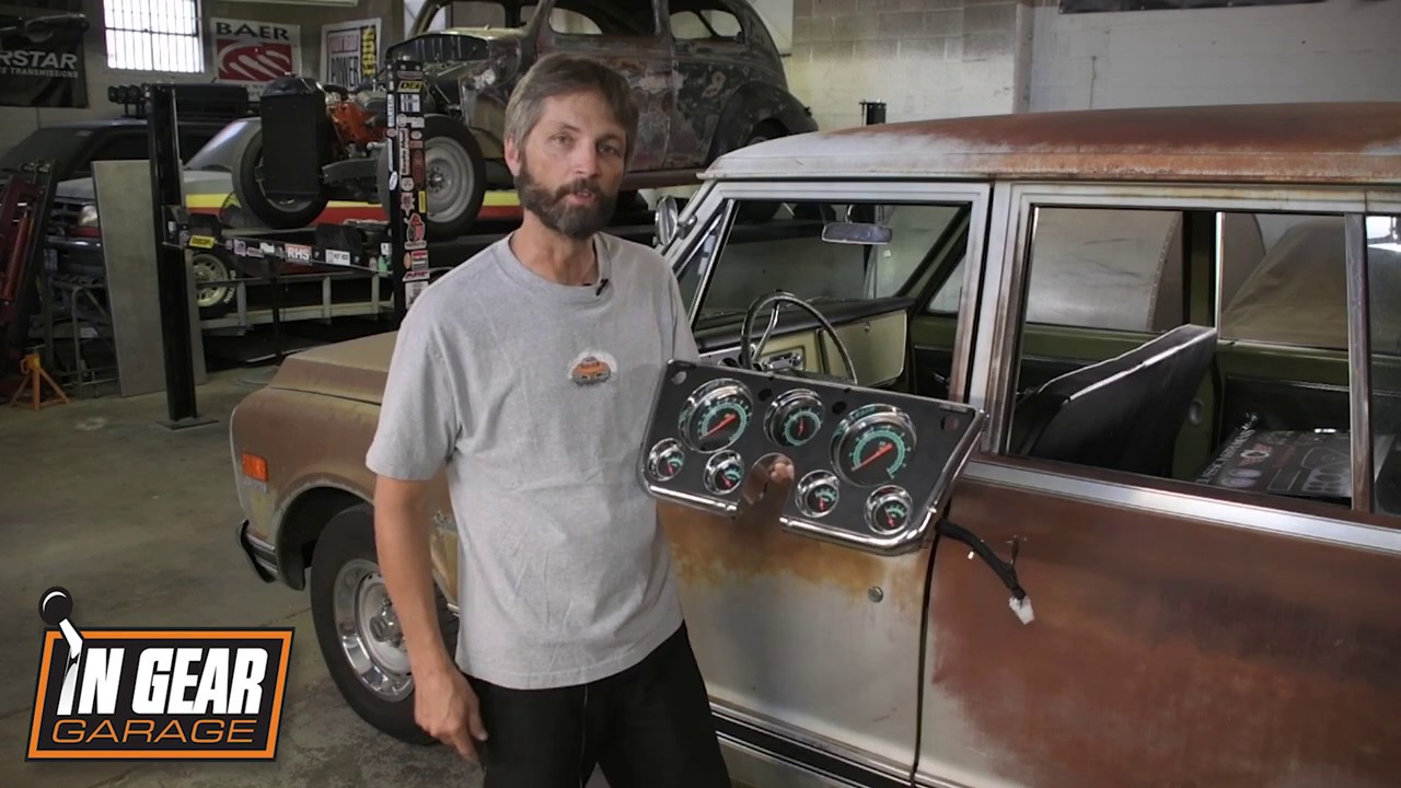 In Gear Media Installs Our 196772 C10 Dash Cluster YouTube