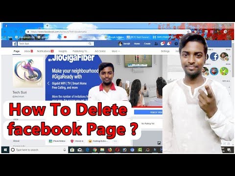 How to delete facebook page