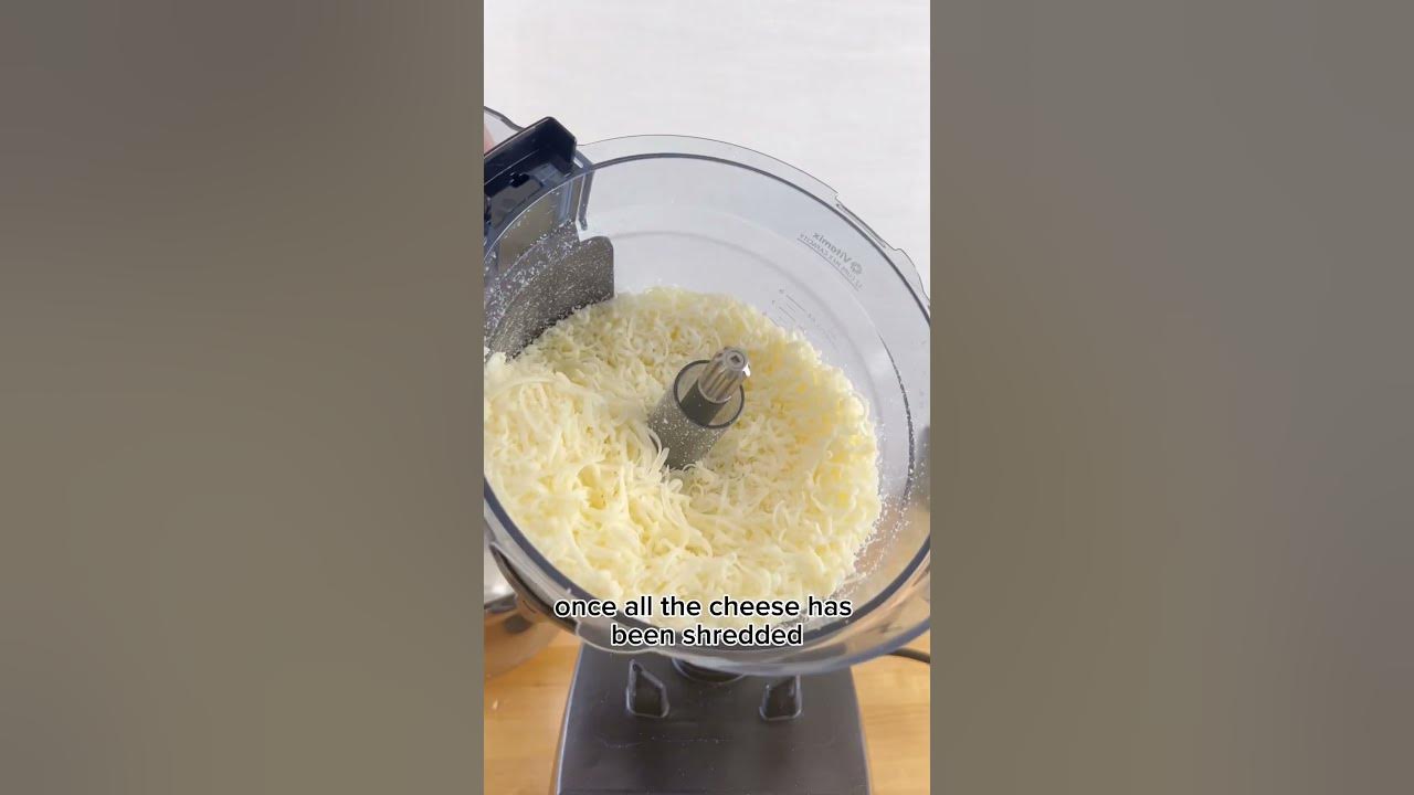 How to shred mozzarella in the food processor money saver🤑 YouTube