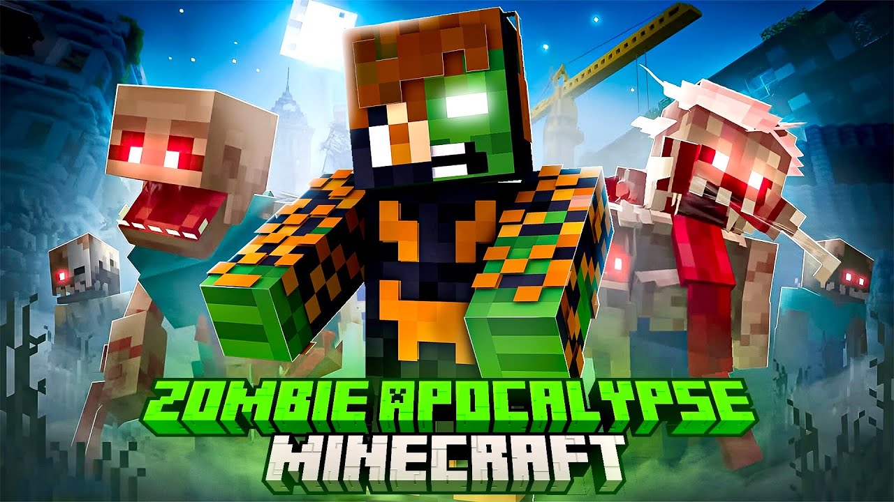 We Escaped Zombie Apocalypse In Minecraft!
