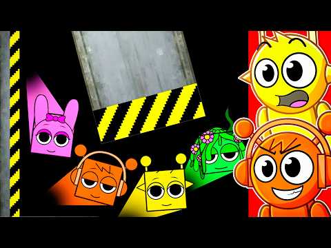 SPRUNKI vs HYDRAULIC PRESS!!! (Square Race)