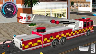 City Fire Truck Simulator Game - New Games 2024 Android - Download Now - Android GamePlay screenshot 4