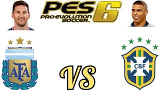 PES 6 PC ARGENTINA VS BRASIL RELATOS JON KABIRA
