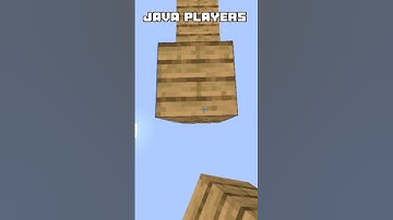 Java players vs Bedrock players bridging #shorts #minecraft #viral #funny