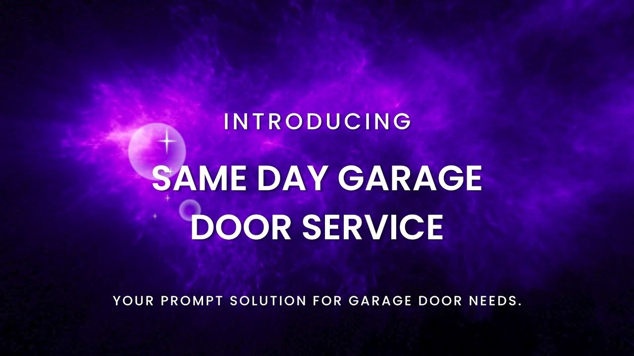 Introducing Same Day Garage Door Service YouTube Introducing Same Day Garage Door Service YouTube