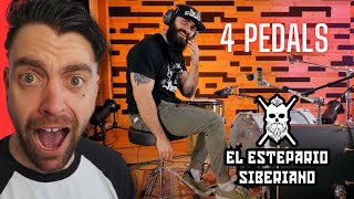 UK Drummer REACTS to EL ESTEPARIO SPEED RECORD - PLAYING 4 PEDALS AT ONCE | 400 BPMS REACTION