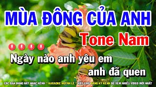 Information Karaoke Mùa Đông Của Anh - Tone Nam Dễ Hát Huỳnh Lê Update