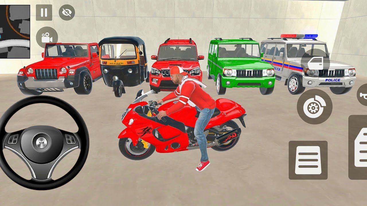 🤑😝 Franklin parked new vehicles in his home garage 🤩💥 Indian Theft Auto Simulator 🎮 game video 🥰