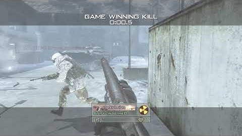 MW2 - Single Model 1887 Game Winning Kill On Sub Base [2020]