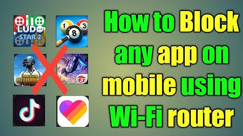 How to block mobile apps using wifi router | Block any app or website on TP-LINK WIFI router