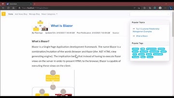 .NET 7 Blazor Blog with Web Assembly Core-Hosted - Part 1 | Perform CRUD operations on Blog