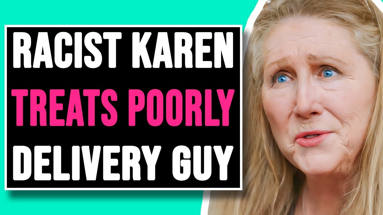Racist Karen Is Very Rude To The Black Delivery Man