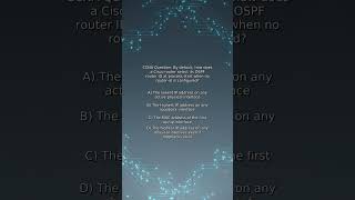 CCNA Quiz: By default, how does a Cisco router select its OSPF router ID at process start when no...