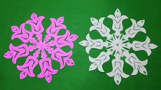 DIY-paper cutting-How to make paper cutting snowflake designs easy?paper snowflakes-papercraft. screenshot 4