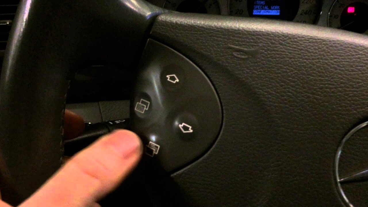 How To Reset Service G Indicator Mercedes Benz W211 - Youtube