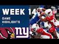 Cardinals vs. Giants Week 14 Highlights | NFL 2020
