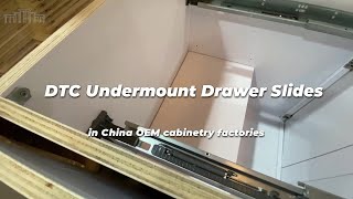 DTC Concealed Undermount Drawer Slides Soft Close for Drawer Box Hongsheng Cabinet screenshot 4