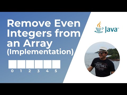 Remove Even Integers from an Array | Implementation | Coding Interview Question