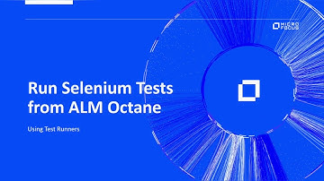 Run Selenium Tests directly from ALM Octane