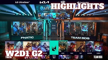 FNC vs BDS - Highlights | Week 2 Day 1 LEC Winter 2023 | Fnatic vs Team BDS W2D1