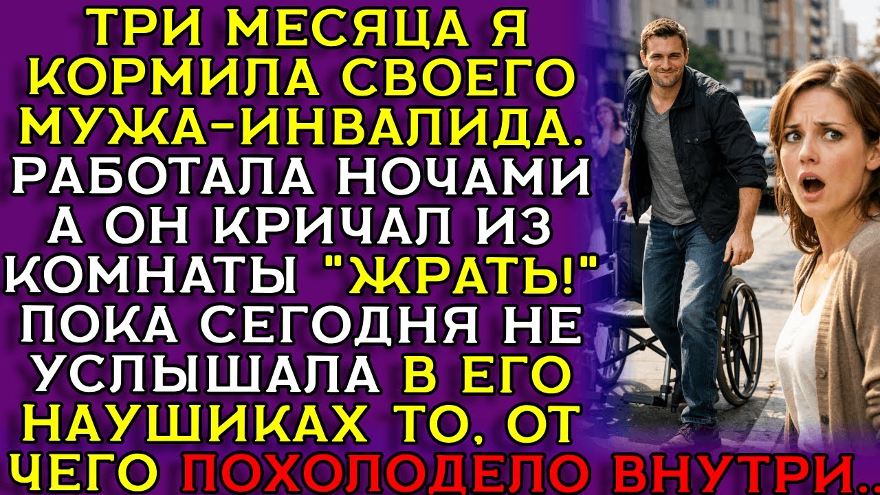 МУЖ-ПАРАЗИТ притворялся ИНВАЛИДОМ — ЖЕНА работала НОЧАМИ, но ПРАВДА...