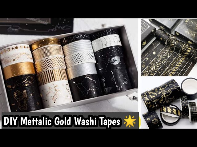 Metallic Washi Tape Gold Silver Washi Masking Tape Collection DIY