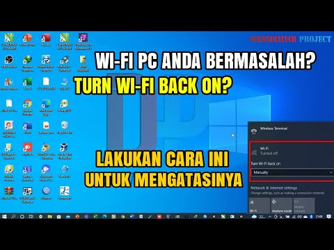 CARA MENGAKTIFKAN WIFI YANG TERDISABLE TURN WI-FI BACK ON by Dikmediatech Project
