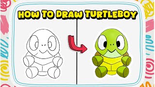 How To Draw Turtleboy From Bluey Drawing Tutorial For Beginners