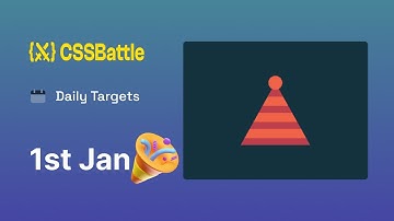 CSS Battle - Daily Target 1st January 2024 solution | CSS Challenge