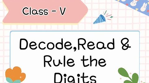 math game | Decode Read & Rule the Digits | Learning through games | Math Practice