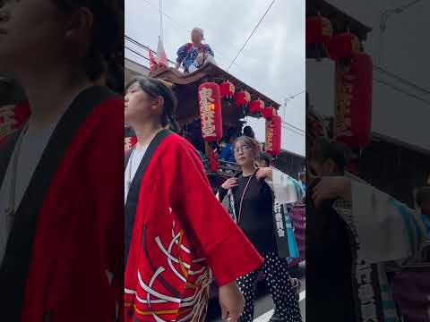 徳守大祭 津山まつり 堺町 だんじり 西今町を東へ 12:55ころ　20241027