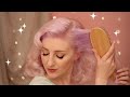 Brushing Out My Curls for Vintage Waves ✨ ASMR wooden brush