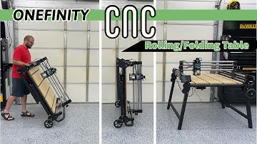 Onefinity CNC Rolling/Folding Table // A Small Shops DREAM!