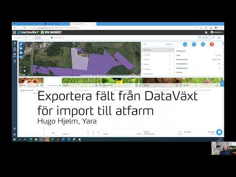 Exportera fält från DataVäxt till Atfarm 2022