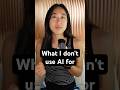 What I don't use AI for #ai #writing #videoediting #vibecoding #tech #thoughts #deinfluencing