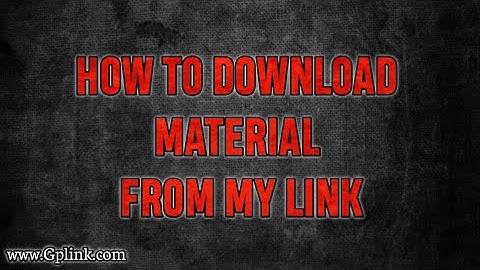 How To Download Material From My Description Link || Gplink Downloading Process ||
