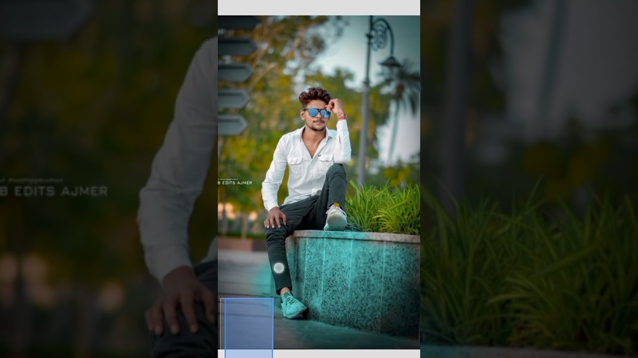 Moody blue effect photo editing Snapseed 