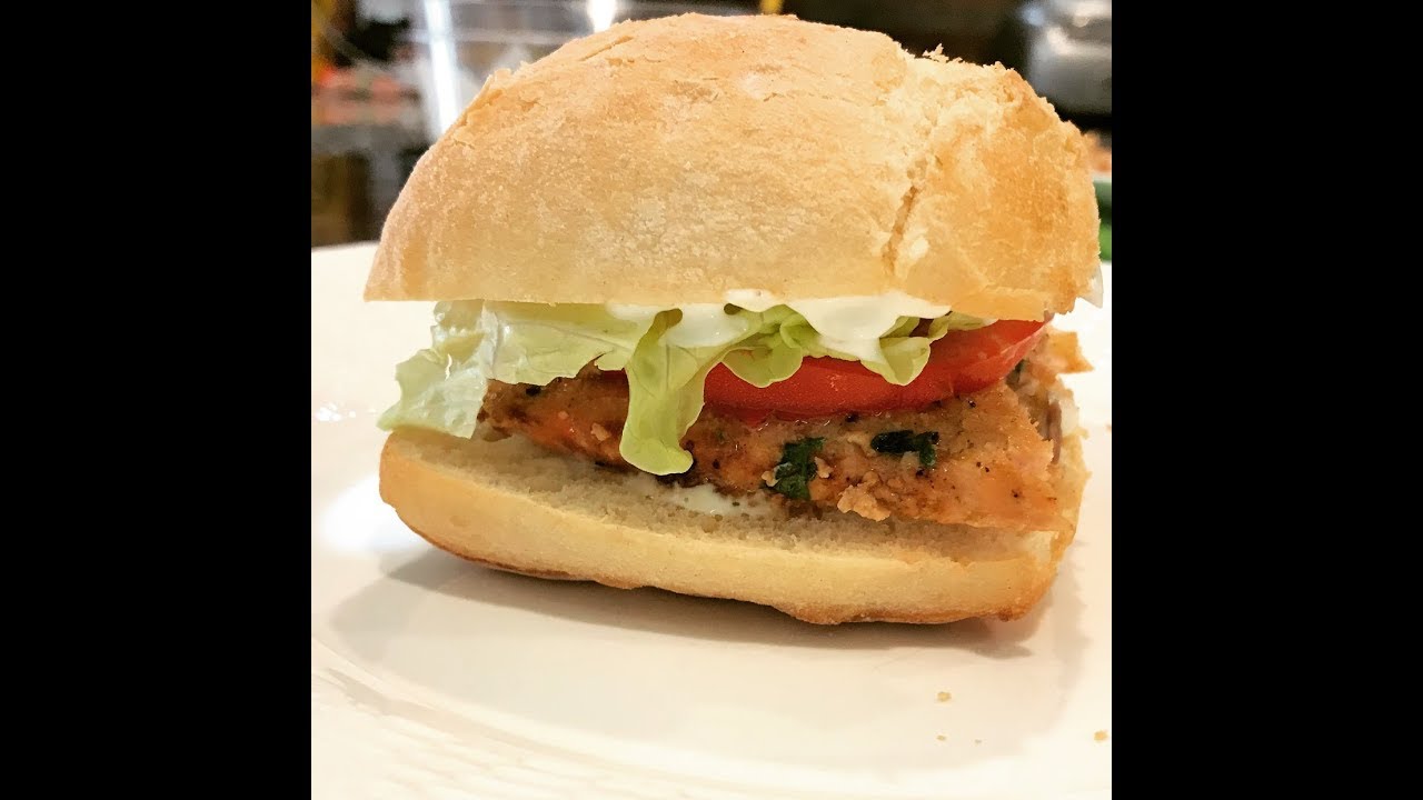 Salmon Sandwich & Homemade Tartar Sauce