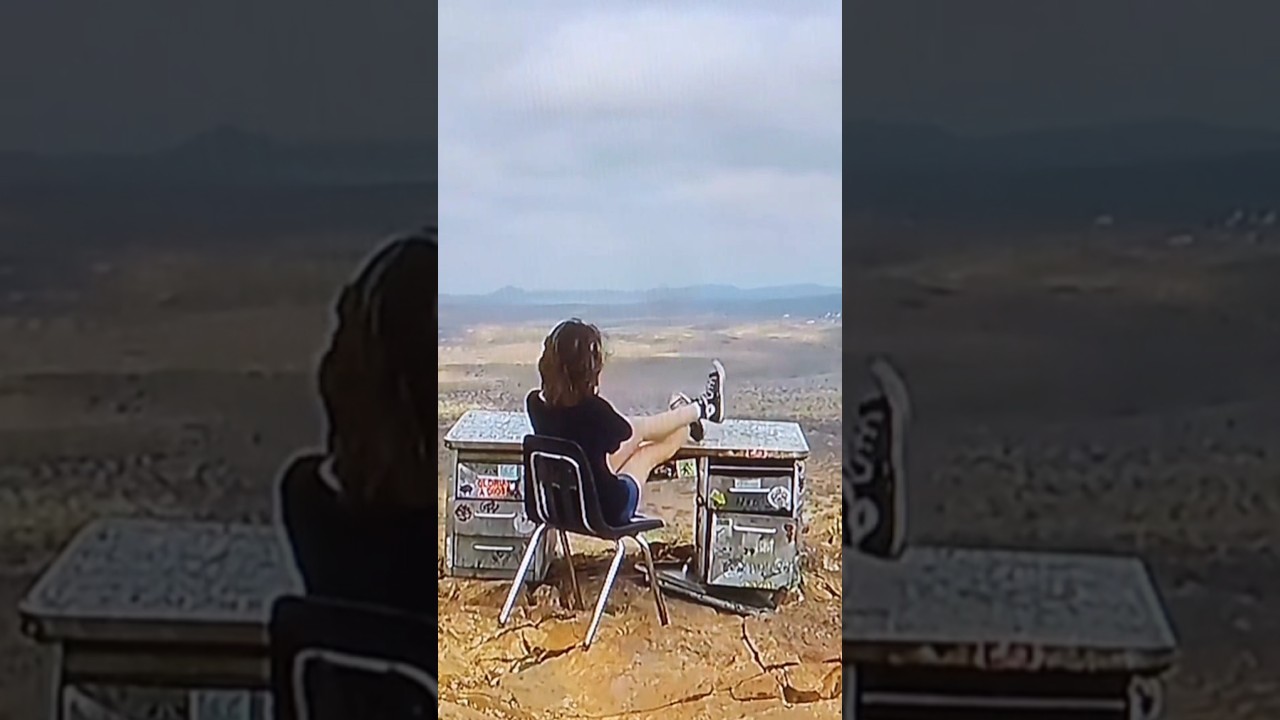 THE DESK: THE DESK ON HANCOCK HILL: ALPINE TEXAS: A DESK WITH THE GREATEST VIEW: BAR-SR-BAR MOUNTAIN