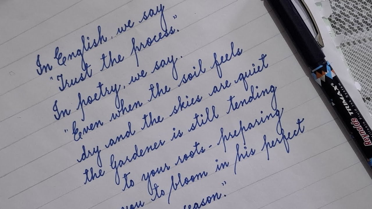 Quotes in English Cursive 